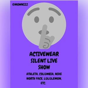 @Mowni22 - Activewear Silent Live Show Flyer
